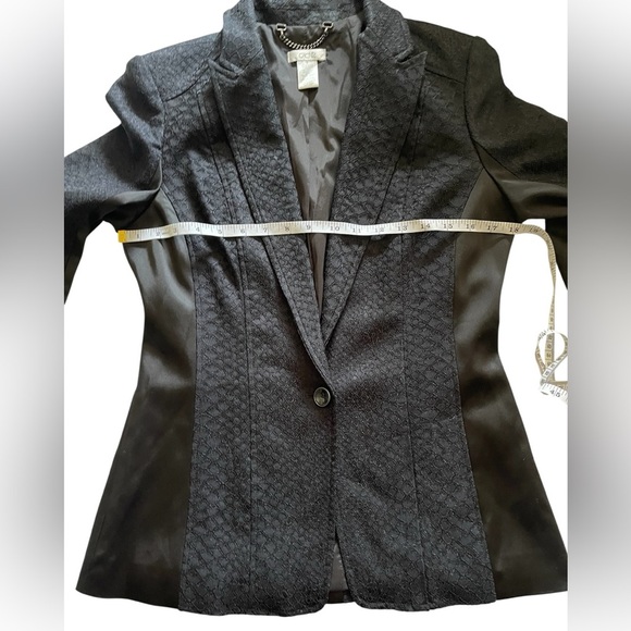 Cache Women’s Textured Black Blazer Size 8 - Picture 7 of 14